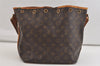 Authentic Louis Vuitton Monogram Petit Noe M42226 Shoulder Drawstring Bag 3876K