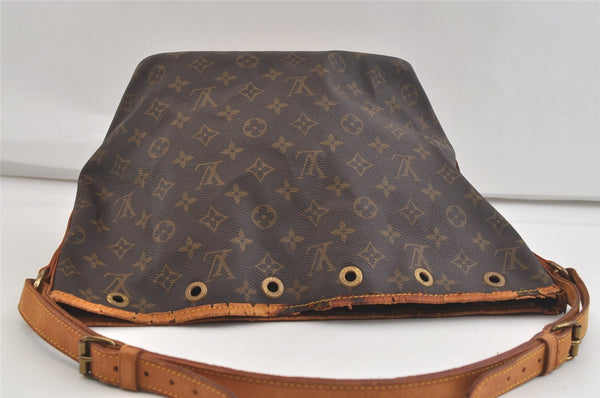 Authentic Louis Vuitton Monogram Petit Noe M42226 Shoulder Drawstring Bag 3876K