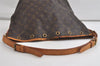 Authentic Louis Vuitton Monogram Petit Noe M42226 Shoulder Drawstring Bag 3876K