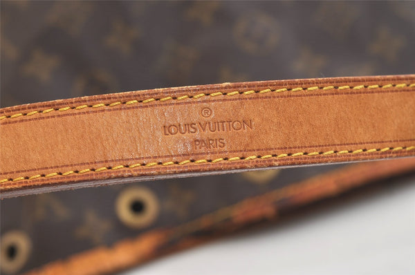 Authentic Louis Vuitton Monogram Petit Noe M42226 Shoulder Drawstring Bag 3876K