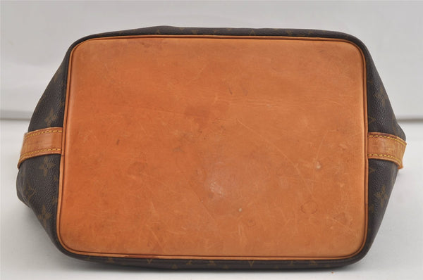 Authentic Louis Vuitton Monogram Petit Noe M42226 Shoulder Drawstring Bag 3876K