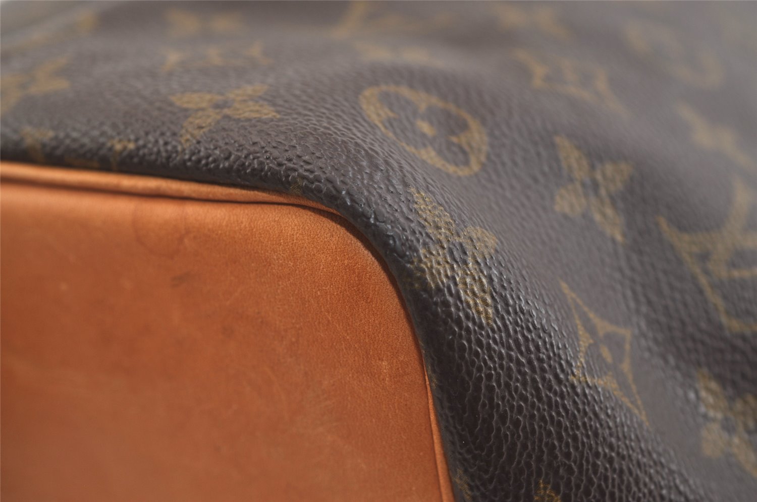 Authentic Louis Vuitton Monogram Petit Noe M42226 Shoulder Drawstring Bag 3876K