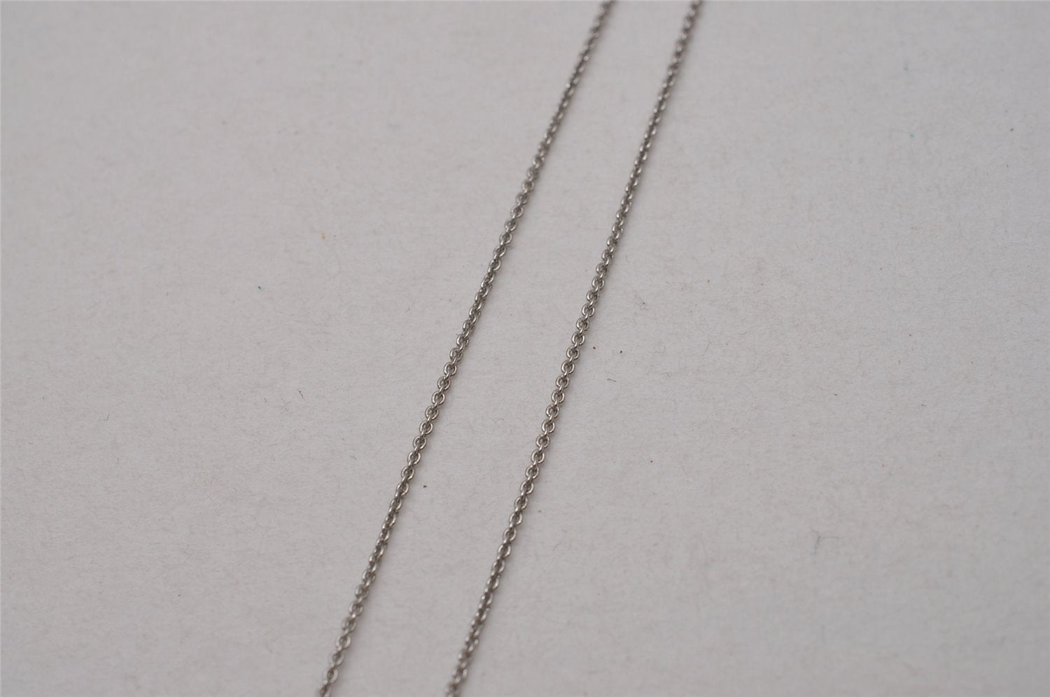 Authentic Christian Dior Vintage Silver Tone Chain Necklace CD 3877I