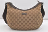 Authentic GUCCI Shoulder Cross Body Bag GG Canvas Leather 181092 Brown 3877J