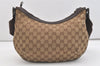 Authentic GUCCI Shoulder Cross Body Bag GG Canvas Leather 181092 Brown 3877J