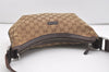 Authentic GUCCI Shoulder Cross Body Bag GG Canvas Leather 181092 Brown 3877J