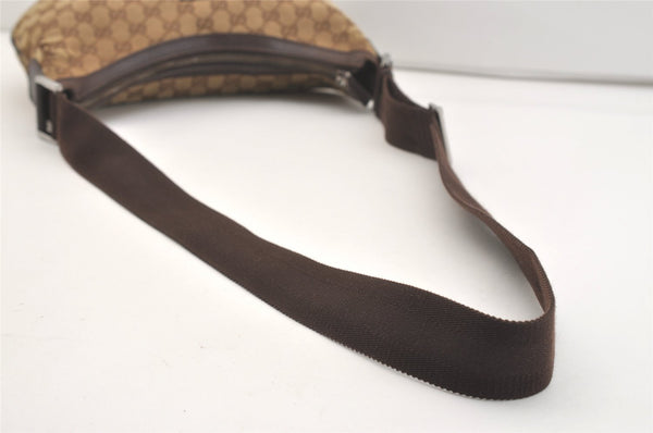 Authentic GUCCI Shoulder Cross Body Bag GG Canvas Leather 181092 Brown 3877J