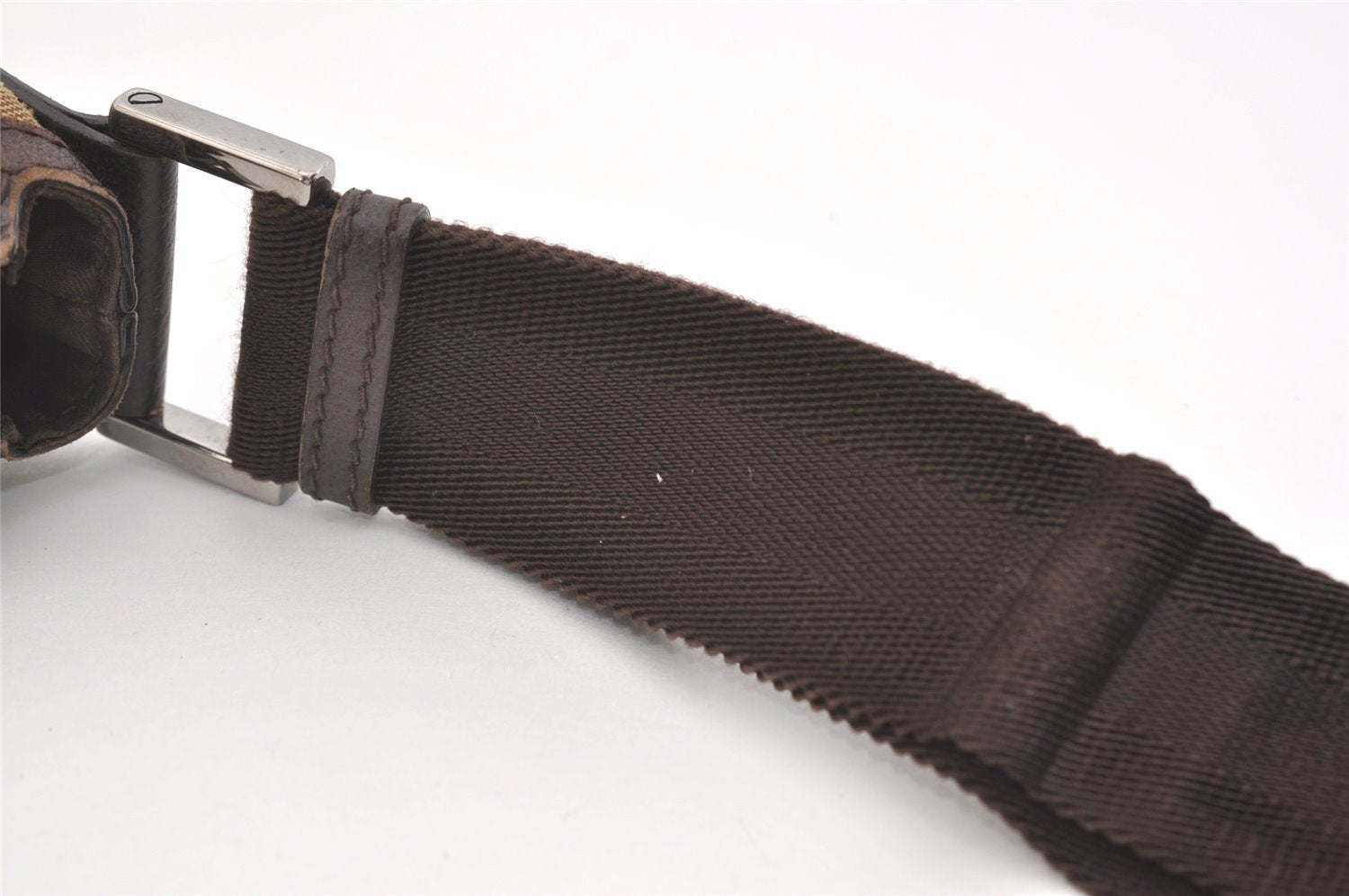 Authentic GUCCI Shoulder Cross Body Bag GG Canvas Leather 181092 Brown 3877J