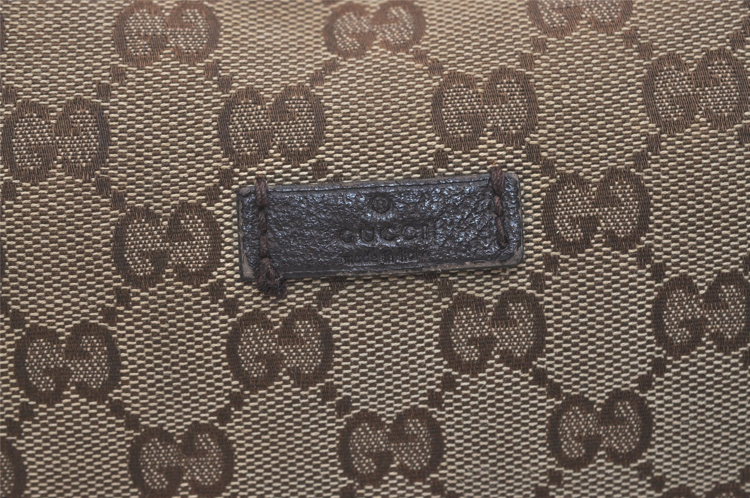 Authentic GUCCI Shoulder Cross Body Bag GG Canvas Leather 181092 Brown 3877J