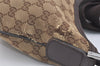 Authentic GUCCI Shoulder Cross Body Bag GG Canvas Leather 181092 Brown 3877J