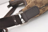 Authentic GUCCI Shoulder Cross Body Bag GG Canvas Leather 181092 Brown 3877J