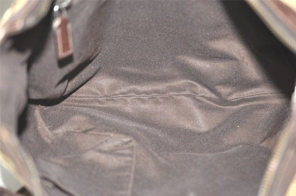 Authentic GUCCI Shoulder Cross Body Bag GG Canvas Leather 181092 Brown 3877J