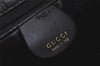 Authentic GUCCI Bamboo Vintage Shoulder Bag Purse Leather Black Junk 3877K