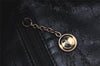 Authentic GUCCI Bamboo Vintage Shoulder Bag Purse Leather Black Junk 3877K
