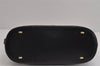 Authentic CELINE Macadam Blason Pattern 2Way Hand Bag PVC Leather Black 3878J