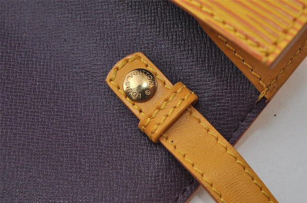 Authentic Louis Vuitton Epi Arche 2Way Shoulder Clutch Bag M52579 Yellow 3880I