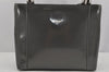 Authentic Christian Dior Maris Pearl 2Way Shoulder Tote Bag Enamel Gray 3880J