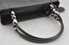 Authentic Christian Dior Maris Pearl 2Way Shoulder Tote Bag Enamel Gray 3880J
