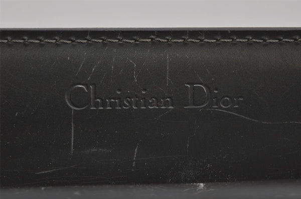 Authentic Christian Dior Maris Pearl 2Way Shoulder Tote Bag Enamel Gray 3880J