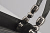 Authentic Christian Dior Maris Pearl 2Way Shoulder Tote Bag Enamel Gray 3880J