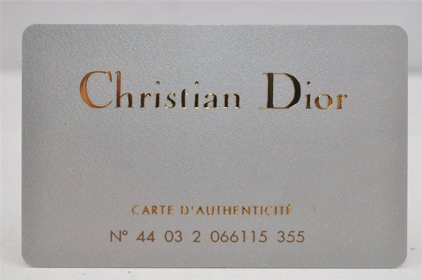 Authentic Christian Dior Maris Pearl 2Way Shoulder Tote Bag Enamel Gray 3880J