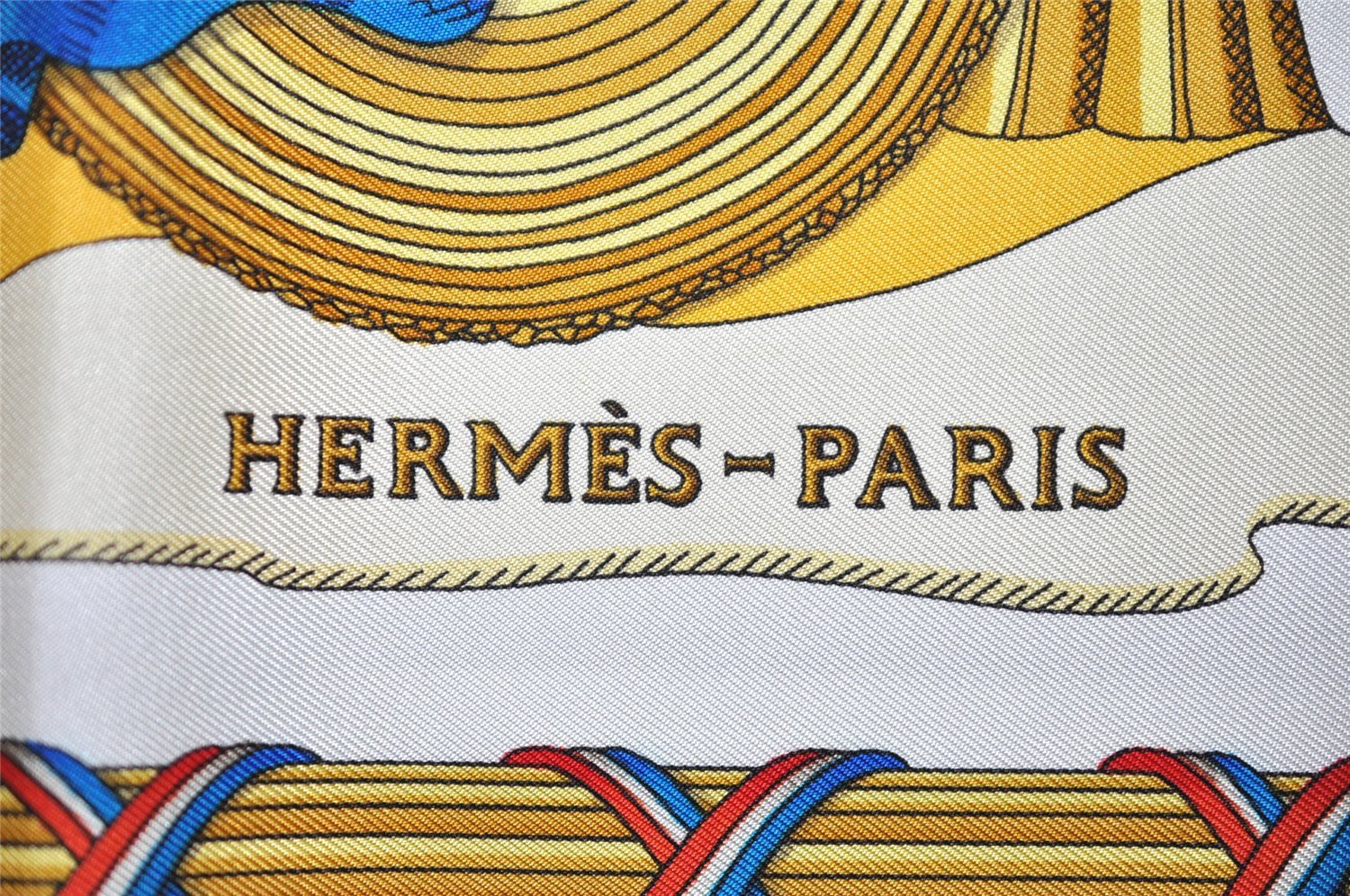 Auth HERMES Carre 90 Scarf 