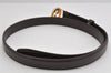 Authentic GUCCI Interlocking G Belt Leather Size 75cm 29.5" Brown 3881K