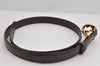 Authentic GUCCI Interlocking G Belt Leather Size 75cm 29.5" Brown 3881K