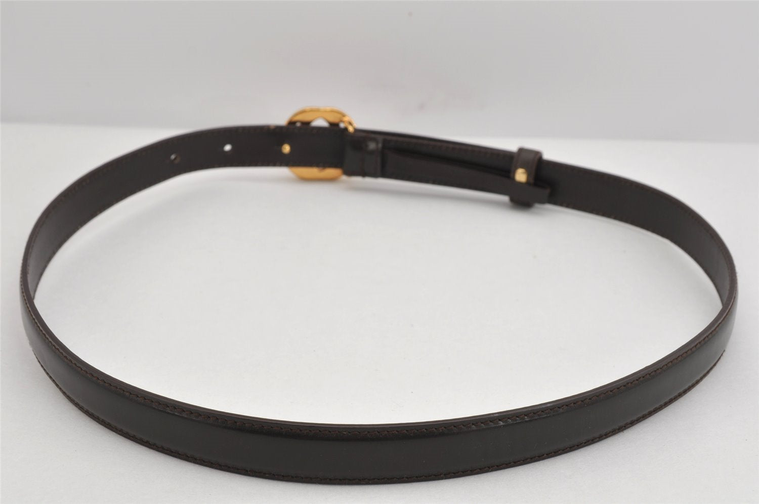 Authentic GUCCI Interlocking G Belt Leather Size 75cm 29.5