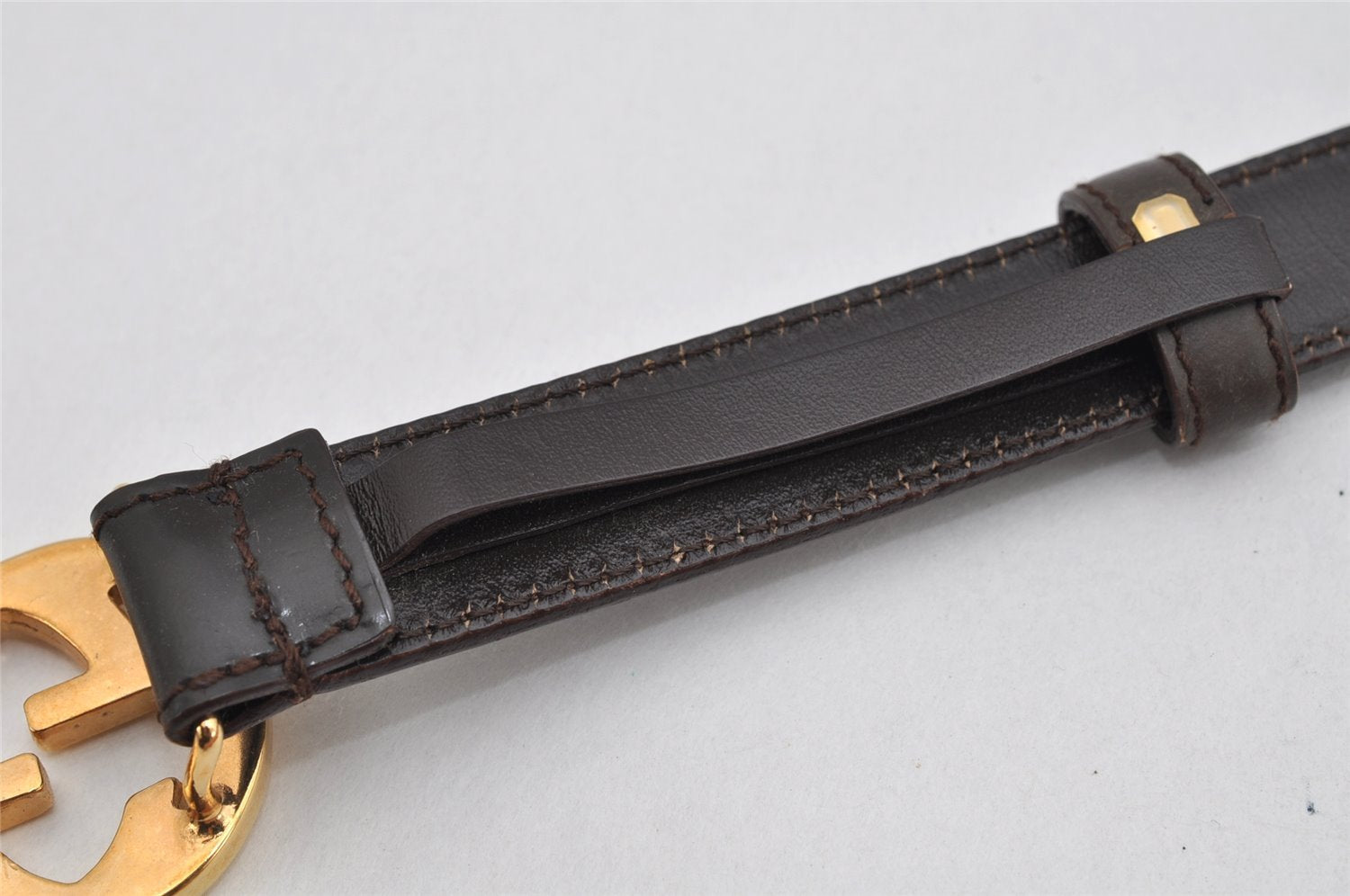Authentic GUCCI Interlocking G Belt Leather Size 75cm 29.5
