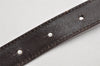Authentic GUCCI Interlocking G Belt Leather Size 75cm 29.5" Brown 3881K