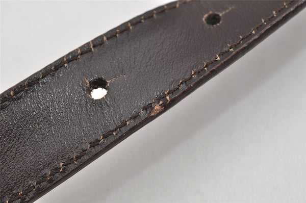 Authentic GUCCI Interlocking G Belt Leather Size 75cm 29.5" Brown 3881K