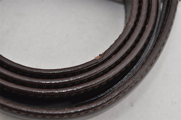 Authentic GUCCI Interlocking G Belt Leather Size 75cm 29.5" Brown 3881K