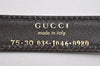 Authentic GUCCI Interlocking G Belt Leather Size 75cm 29.5" Brown 3881K
