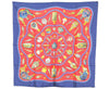 Authentic HERMES Carre 90 Scarf "Qu'importe le flacon..." Silk Navy 3882J