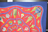 Authentic HERMES Carre 90 Scarf "Qu'importe le flacon..." Silk Navy 3882J