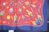 Authentic HERMES Carre 90 Scarf "Qu'importe le flacon..." Silk Navy 3882J