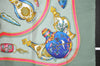 Authentic HERMES Carre 90 Scarf "Qu'importe le flacon..." Silk Green 3883J