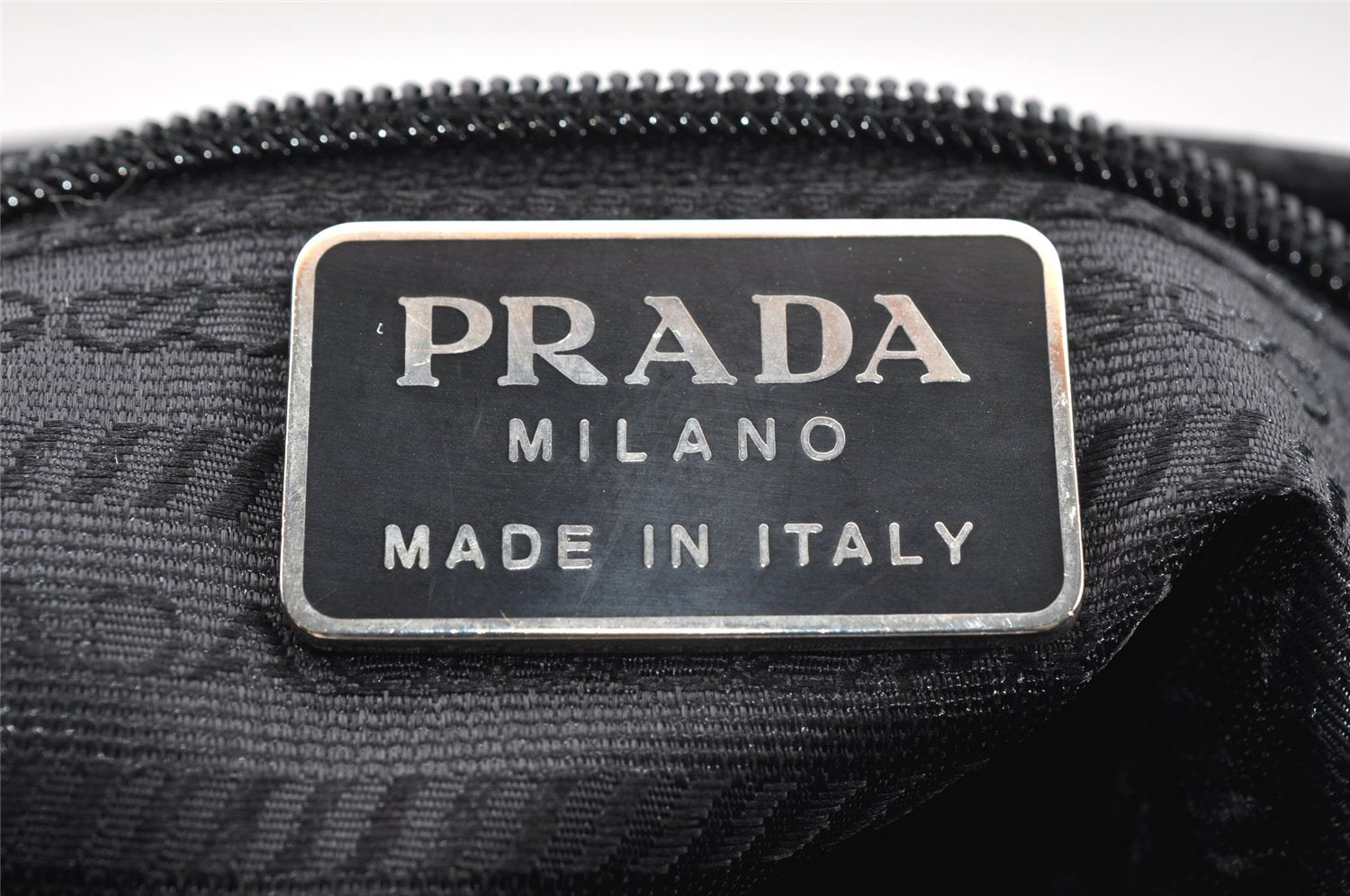 Authentic PRADA Vintage Leather Nappa Shoulder Cross Body Bag Purse Black 3885I