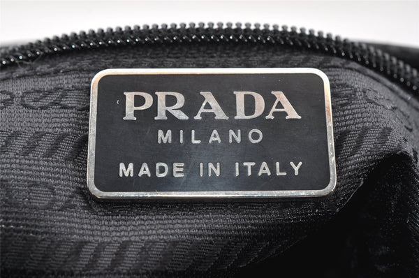 Authentic PRADA Vintage Leather Nappa Shoulder Cross Body Bag Purse Black 3885I