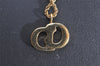 Authentic Christian Dior Vintage Gold Tone Chain Pendant Necklace CD 3885J