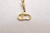 Authentic Christian Dior Vintage Gold Tone Chain Pendant Necklace CD 3885J