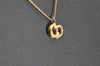 Authentic Christian Dior Vintage Gold Tone Chain Pendant Necklace CD 3886J