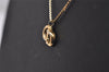 Authentic Christian Dior Vintage Gold Tone Chain Pendant Necklace CD 3886J