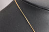 Authentic Christian Dior Vintage Gold Tone Chain Pendant Necklace CD 3886J