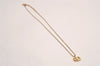 Authentic Christian Dior Vintage Gold Tone Chain Pendant Necklace CD 3886J