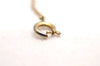 Authentic Christian Dior Vintage Gold Tone Chain Pendant Necklace CD 3886J