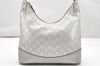 Authentic GUCCI Guccissima GG Leather Shoulder Hand Bag 239379 Silver 3886K
