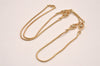 Authentic Christian Dior Gold Tone Chain Rhinestone Pendant Necklace CD 3887J