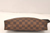 Authentic Louis Vuitton Damier Poche Toilette 26 Cosmetic Pouch N47543 LV 3887K